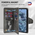 thumbnail image 2 of Compatible with Google Pixel 8 Pro Case Wallet Card Slot Flip Leather Zipper with Strap Protective for Pixel 8 Pro Wallet Case(Grey-6.7 inch), 2 of 14