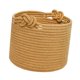 thumbnail image 1 of Cesta tejida con asa, contenedor redondo de almacenamiento de cuerda de algodón, juguetes, para flores Marrón, 1 of 9