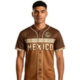 thumbnail image 4 of 2026 New Mexico Soccer Jersey Adult, Mexican Jersey Soccer T-Shirt, Mexico National Team Pattern V-Neck Short Sleeve Athletic Casual Football Top for Adult, 4 of 4
