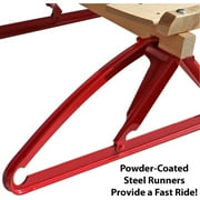 Flexible Flyer 1048 Metal Runner Steel & Wood Snow Slider Sled, 48 inch