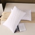 thumbnail image 2 of Nvzi 1 funda de almohada impermeable acolchada ultrasónica. Comienza tu noche de ensueño con esta cómoda y transpirable funda de almohada de 18,9 x 29,13 pulgadas (blanca)., 2 of 5