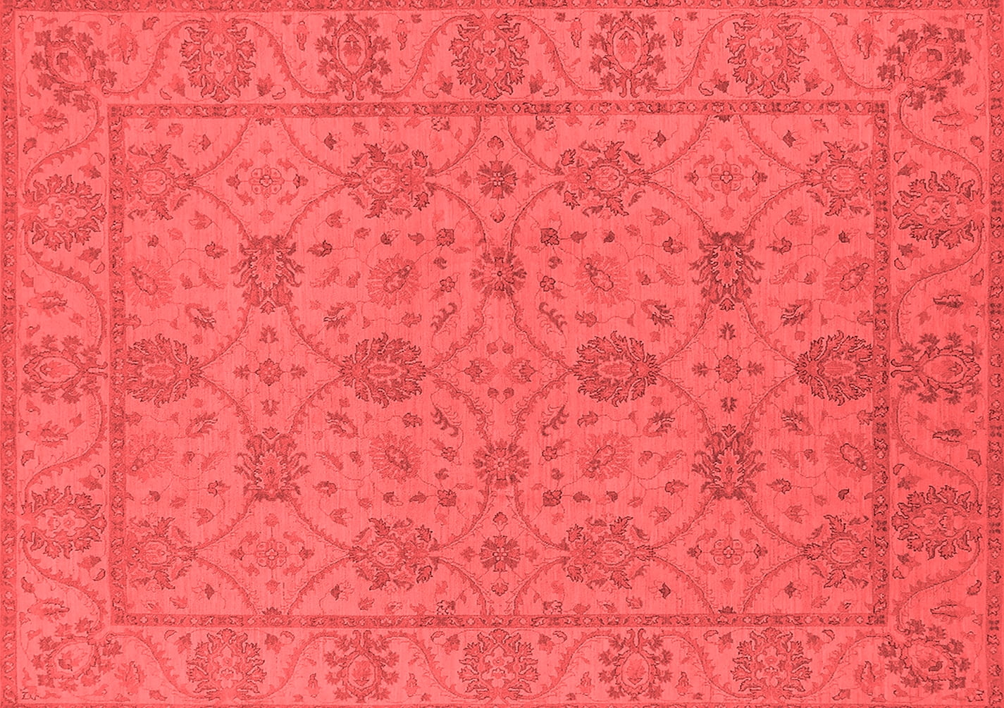 Ahgly Company Indoor Rectangle Oriental Red Traditional Area Rugs, 8' x