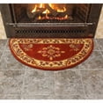 thumbnail image 4 of Achla Jardin Half Round Rug, Vermillion, 4 of 4