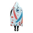 thumbnail image 2 of HATIART Hooded Blanket Woods Colorful Wearable Blanket Comfotable Hooded Throw Wrap Robe 50x60 Inch, 2 of 3