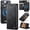 Black, variant on Allytechgroup for iPhone 16 Pro Wallet Case, Magnetic Detachable PU Leather Folio with Card Slots & Cash Pocket Rugged TPU Shockproof Cover Wireless Charging Support for Women Men, Green