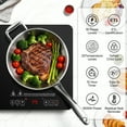 thumbnail image 5 of Aobosi 1800W Double Electric Induction Cooktop Stovetop Sensor Touch with 2 Burners, 18 Power Levels Child lock & Timer for 4-10" Pot Fast Cooking, 5 of 10