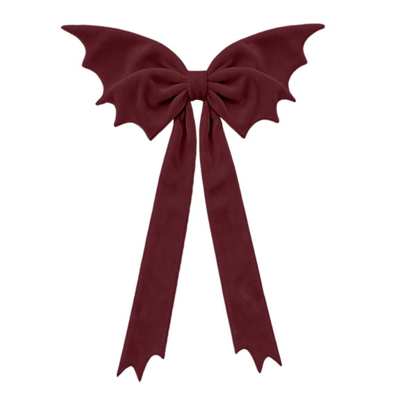 Large Gothic Bat Giant Bow Halloween Hanging Ornament Indoor Party Christmas Tree Topper Decorations(1Pcs)