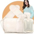 thumbnail image 1 of in 1 Hot Water Bottle, 2L Belt Hot Water Bottle, Hot Water Bottle, Milky White, 1 of 5