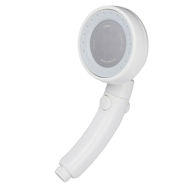 Cabezal de ducha de mano Gloria multicolor de 360 grados con pausa gris