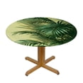 thumbnail image 3 of PIKWEEK Washable for Home Kitchen Outdoor Decoration Palm Leaves with Lush Branches and Leaves, Tropical Jungle Palm Leaves with Charming Colors Round Tablecloth White, 3 of 8