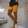 thumbnail image 5 of Fewfanhot Womens Pants Christmas Halloween Crossover Leggings High Waisted Buttery Soft Printed Tight, 5 of 9