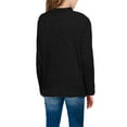 thumbnail image 2 of Sherrylily Girl Fuzzy Warm Sweater Crew Neck Chunky Side Slit Jumper Pullover Outwear, 2 of 3