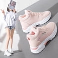 thumbnail image 1 of Zapatillas de deporte casuales de cuero con forro polar de otoño e invierno, zapatos de mujer de suela gruesa, zapatos de mujer de caña alta cálidos y gruesos, 1 of 5