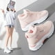 thumbnail image 1 of Zapatillas de deporte casuales de cuero con forro polar de otoño e invierno, zapatos de mujer de suela gruesa, zapatos de mujer de caña alta cálidos y gruesos, 1 of 5