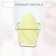 thumbnail image 6 of Unique Bargains Square Beauty Egg Holder Drying Stand Cosmetic Egg Holder Metal Sponge Egg Case Gold Tone, 6 of 7