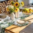 thumbnail image 4 of Summer Tropical Leaves Round 15 Inch Placemats Set of 2, Green Botanical Palm Trees HeatResistant Non Slip Place Mats for Dining Table, Wipeable Braided Kitchen Table Mats for Housewarming, 4 of 9
