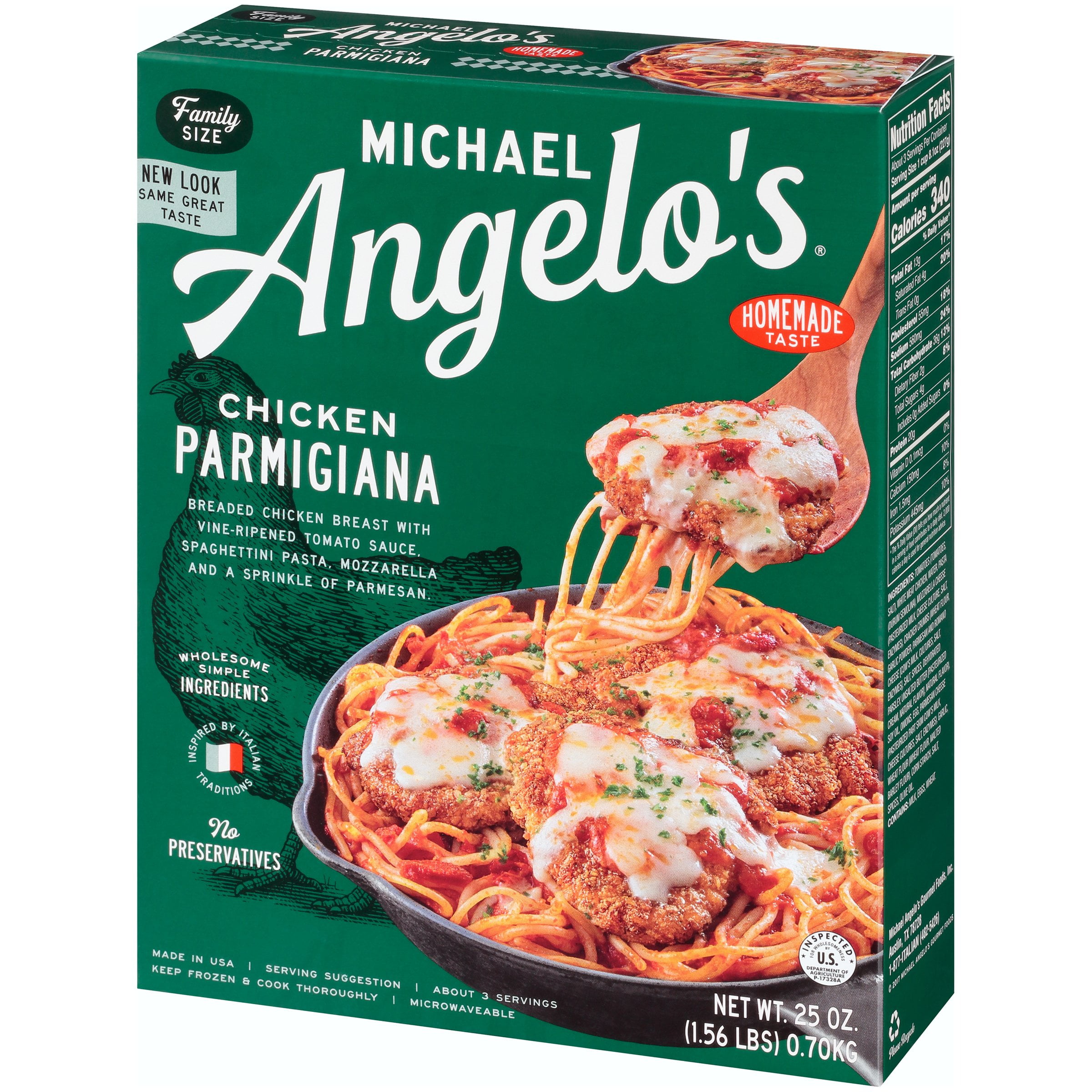 Michael Angelo S Chicken Parmigiana 25 Oz Box Walmart Com Walmart Com