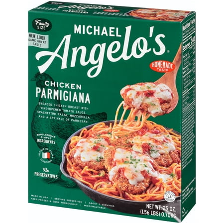 Michael Angelo's Chicken Parmesan with Spaghettini, Frozen Family Dinner, Oven Ready, 25 oz