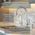 thumbnail image 4 of Westbrass 11" 1-Lever Handle Hot Water Dispenser Faucet with Quick Heating Tank, Satin Nickel, 4 of 14