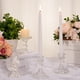 thumbnail image 2 of Set de portavelas de cristal cónico Suclain con 12 velas blancas, 2 of 6