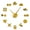 Gold,27inch, variant on Bodybuilder Sport 3D DIY Wall Clock Unique Bodybuilding Gift For Fitness Lover Gym Acrylic Mirror Effect Wall Decor Clock Watch(Silver,27inch)