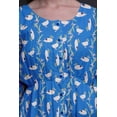 thumbnail image 4 of Bimba Robe Midi à Boutons Feuilles Bleues & Canard Colvert Chemise Femme Été Tunique Décontractée-Moyenne, 4 of 7