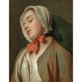 thumbnail image 2 of Pietro Rotari 20x24 Black Ornate Framed Double Matted Museum Art Print Titled: A Young Woman Sleeping in a Chair, 2 of 5