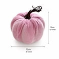 thumbnail image 3 of White Velvet Pumpkin Decoration 5 Inch, Plush Faux Pumpkin for Halloween Fall Home Decor, Soft Fabric Ornament for Table Centerpiece Shelf Sitter, Kids Pet Safe Reusable Autumn Accent, 3 of 7