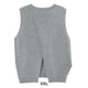 thumbnail image 5 of Sonducket Primavera otoño mujer chaleco de punto reutilizable lavable Color sólido transpirable suelto niñas señoras suéter sin mangas ropa Prendas para la parte del cuerpo Gris XXL, 5 of 6