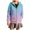 Light Blue, variant on Women's Ombre Zip-Up Hoodie, Long Sleeve Drawstring Casual Jacket with Pockets - Trendy Outerwear Blue L