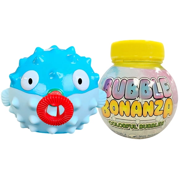 Lil'Squeezer Bubble Blower Toy for Kids Blowfish