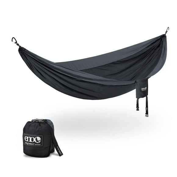 Hamaca ENO SingleNest de 290 cm, ligera y 0,5 kg, color negro