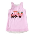 thumbnail image 1 of HNMKIU Robe Sans Manches Brodée de Dessins Animés de Pâques pour Filles Tout-Petits Fête Danse Rose, 3-4 Ans, 1 of 7