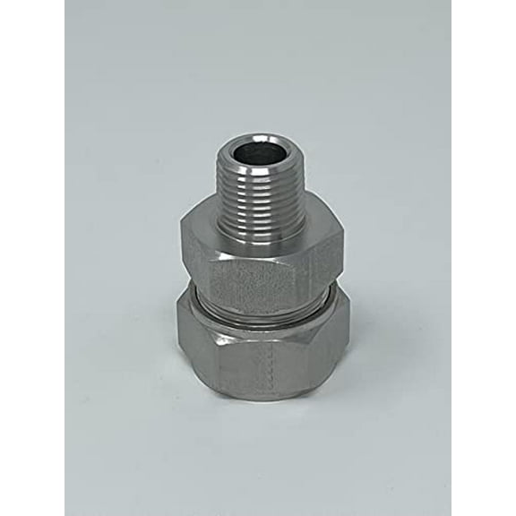 8CM6316 | Hoke (Gyrolok) Male Connector, 1/2" Tube : OD Compression x 3/8" Male : NPT, 316 Stainless