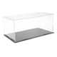 thumbnail image 2 of 2x Vitrina acrílica Caja de metacrilato Base de plástico a prueba de polvo autoensamblable para modelo, 2 of 7