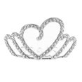 thumbnail image 2 of Tiara de Princesa Perfecl con Pinzas para el Cabello de Bodas Plata, 2 of 8