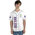 thumbnail image 5 of Personalized Belize Baseball Jersey Shirt, Belizean Flag Jersey, Belizean Pride Jersey for Men and Women (XL), 5 of 8