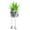 A, variant on CurioCo Cute Swinging Leg Succulent Girl in Pot Artificial Potted Plant with Moving Feet Funny Desk Decor Office Home Gift Green Plant Ornament