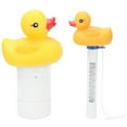 thumbnail image 3 of Juego de termómetro de agua, dispensador de cloro para piscina resistente a altas temperaturas, 2 uds., 3 of 14