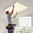 thumbnail image 4 of Boho Yellow Floral Magnetic Fluorescent Light Covers for Ceiling Lights 2x4Ft,Vintage Farmhouse Paisley Plant Leaf Office Classroom Kitchen Drop Ceiling Light Covers Filters Shade Panel 1Pack, 4 of 9