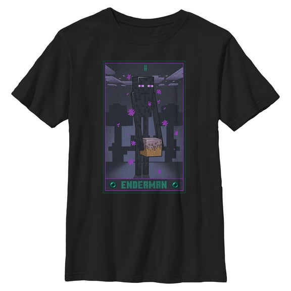 Boys Minecraft Enderman Tarot T Shirt