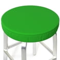 thumbnail image 3 of Bingfone12 Inch Padded Round Bar Stool Cover Cushion With Elastic Fabric Round Chair Seat - Green, 3 of 7