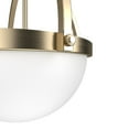 thumbnail image 4 of Hunter - Wedgefield 3-light Alturas Gold, Medium Size Pendant Light, Dimmable, Formal Style, Sphere Shaped, for Bedrooms, Dining, Living Rooms - 19236, 4 of 7