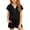 Black, variant on Girls Fashion Outfit Sets- Soft Casual Short Sleeve Loose Fit Kids Summer Clothes Hot Pink Size 14