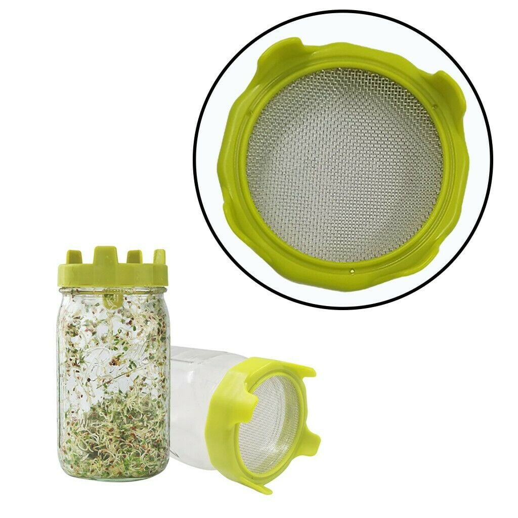SPRING PARK Stainless Steel Seed Sprouting Lid Mesh Screen Strainer