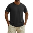 thumbnail image 2 of Gfyviroh Big and Tall Men's T-Shirt Lightweight Comfy Crew Neck Tops Casual Short Sleeve Soft Athletic Shirts, 2 of 9