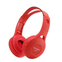 Bluetooth Headphones Over Ear, 65H Playtime and 6 EQ Music Modes Wireless Headphones with Microphone, HiFi Stereo Foldable Lightweight Headset, Deep Bass for Home Office Cellphone PC Ect.,Red