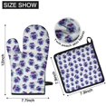 thumbnail image 6 of Pioneer Flower Floral Print Pattern Kitchen Oven Mitt and Pot Holder Sets 2 Pcs for Baking, Cooking and Grilling, Heat Resistant Up To 392 °F, 6 of 7