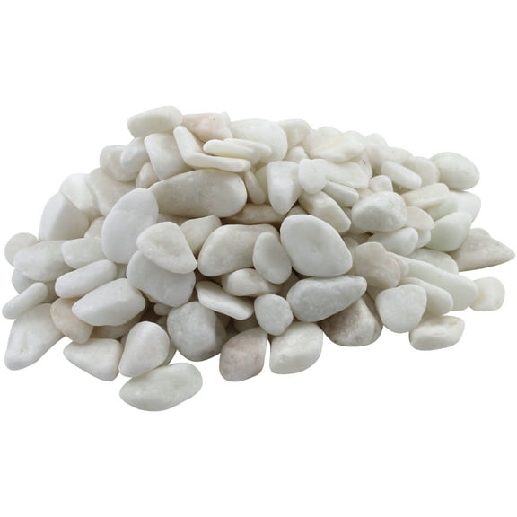 Rainforest, Outdoor Decorative Stone, Natural Stone, White, 0.5-1.5",20lbs.
