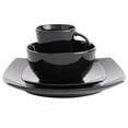 thumbnail image 3 of Gibson Soho Lounge Square 16-Piece Dinnerware Set - Black, 3 of 6